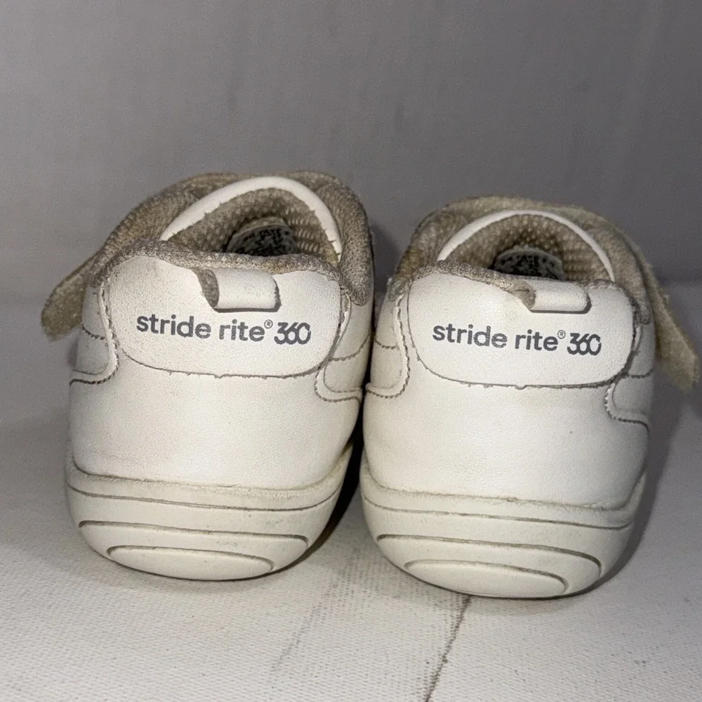 Stride Rite 360 Taye 2.0 Toddler Shoes‎ – Size 4M – White – APMA Approved – Used